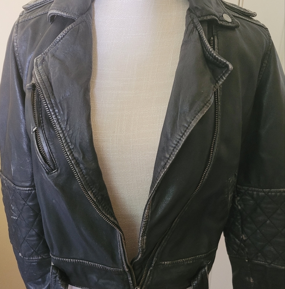 Nicole by Nicole Miller Black Leather Jacket - Picture 2 of 7
